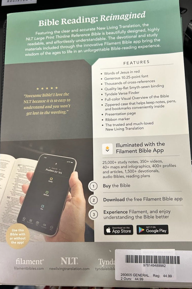 Filament Personal Size Holy Bible
