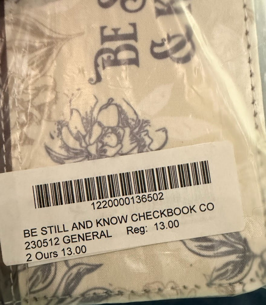 Checkbook Cover